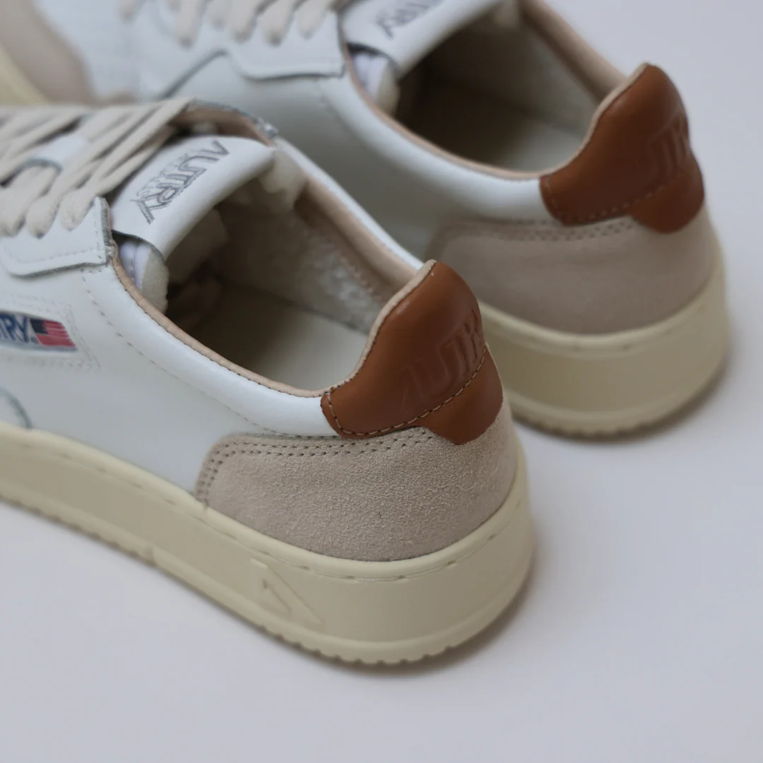 LOW SNEAKER 80's LS02 | Suede White/Brown Sugar - Image 6