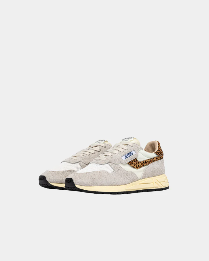 LOW SNEAKERS REELWIND EP01 | Suede/Nylon/Pony White/ Leopard - Image 2